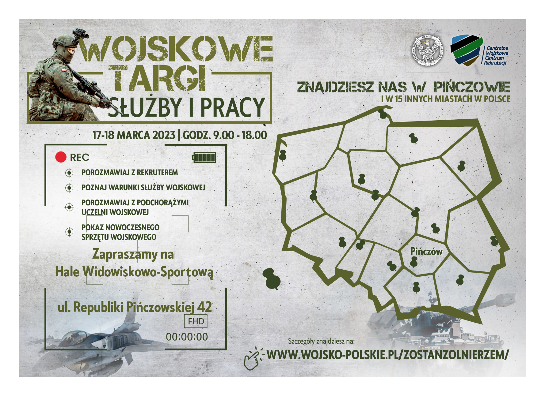 Informacja o Wojskowych Targach Służby i Pracy w Pińczowie - 17-18 marca 2023 r.